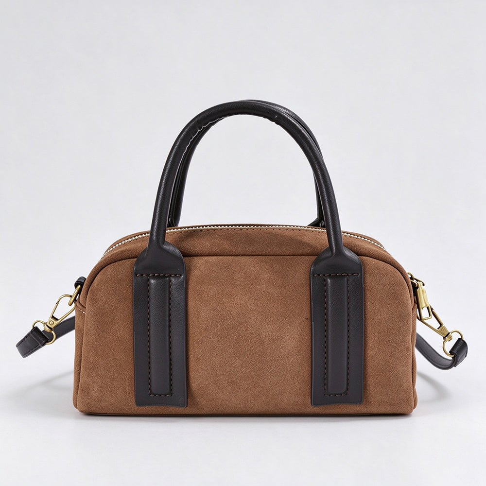 Trendy Faux Suede Boston Crossbody Bag 6W10BBG2477