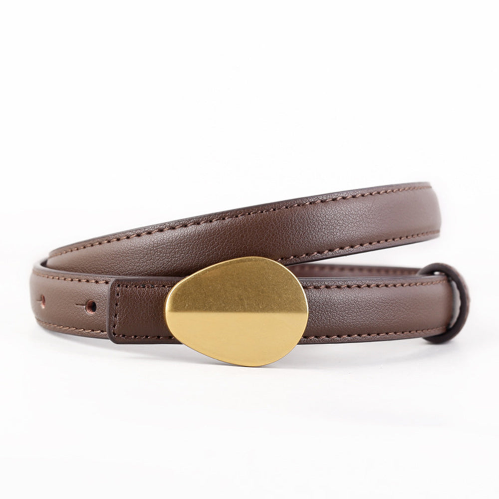 Simple Solid Color Metal Metal Belt 6W6JBT215