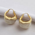 Chunky Amber Resin Teardrop Hoop Earrings 6W6JER941