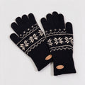 Fair Isle Touchscreen Knit Gloves - DippedShop Wholesale - #2595