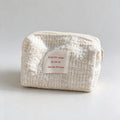 Tweed Woven Cosmetic Bag - DippedShop Wholesale - #7571