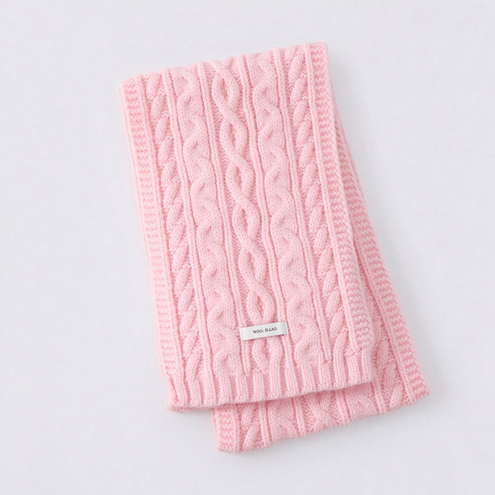 Warm Solid Color Cable Knit - DippedShop Wholesale - #2275
