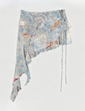 Printed Tie Side Wrap Skirt - DippedShop Wholesale - #1315