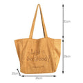 Reversible Letter Print Shoulder Bag - DippedShop Wholesale - #7139