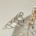 Hollow Flower Open Ring - DippedShop Wholesale - #8515