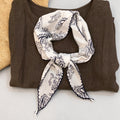 Retro Color Block Paisley Print Triangle Scarf 6W6NSC224