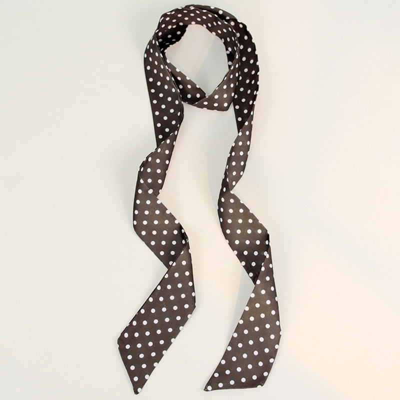 Stylish Color Block Polka Dots Silk Scarf 6W6NSI227
