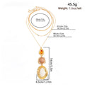 Hammered Resin Pendant Necklace - DippedShop Wholesale - #7091