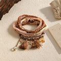 Boho Style Irregular Beaded Chain Bracelets 6W6JBR635