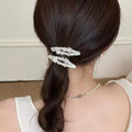 Pearl Crystal Flower Hair Clip - DippedShop Wholesale - #9603