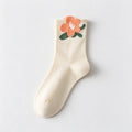 Floral Print Mid-Calf Socks - DippedShop Wholesale - #8931
