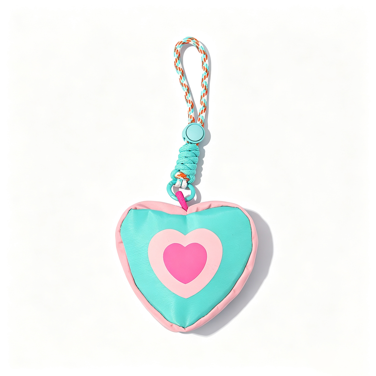 Colorful Heart-Shaped Mini Pouch Bag Charm 6W10BBC749