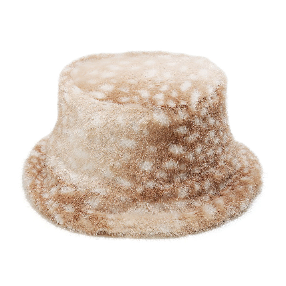 Winter Faux Fur Thicken Warm Bucket Hat 6W6HAT825