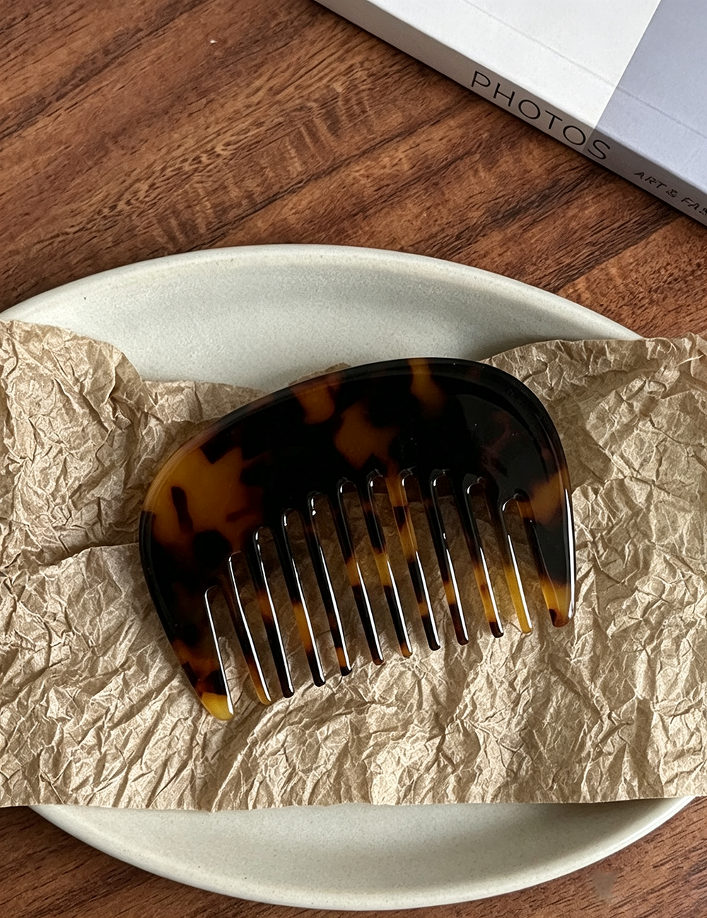Simple Solid Color Square Acetate Hair Combs MK2PPM6CT5CB47