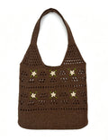 Sweet Floral Crochet Hollow Shoulder Bags 6W10BBG1576