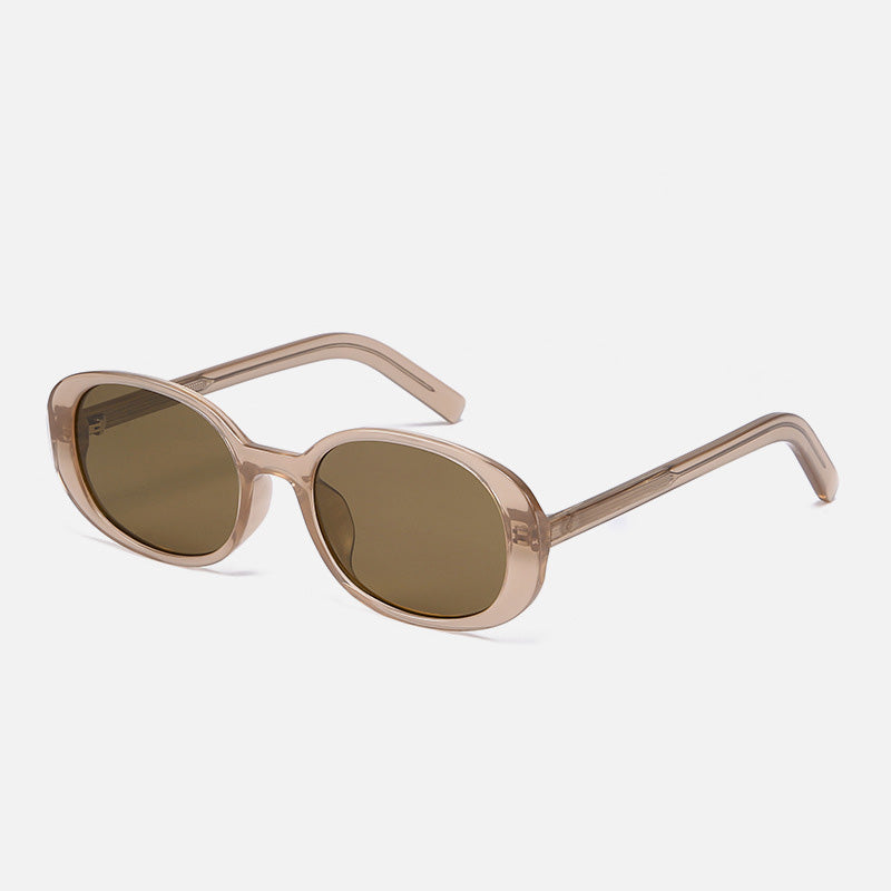 Vintage Oval Frame Polarized Lightweight Sunglasses MK2PPIM6W6GSG205
