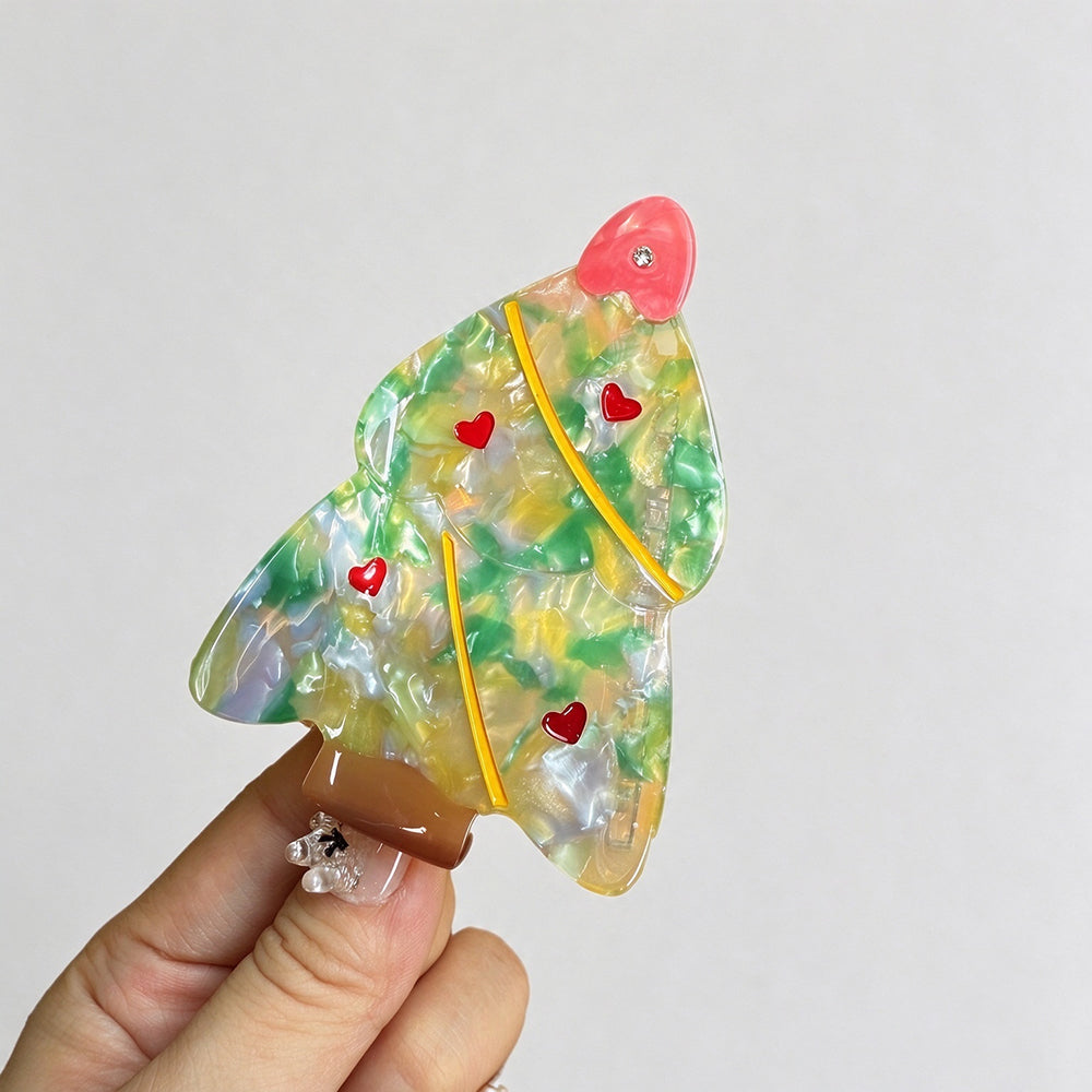 Christmas Tree Hair Claw - DippedShop Wholesale - #8003