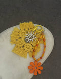 Boho Style Handwoven Floral Pendant Bag Charm 6W10BBC355