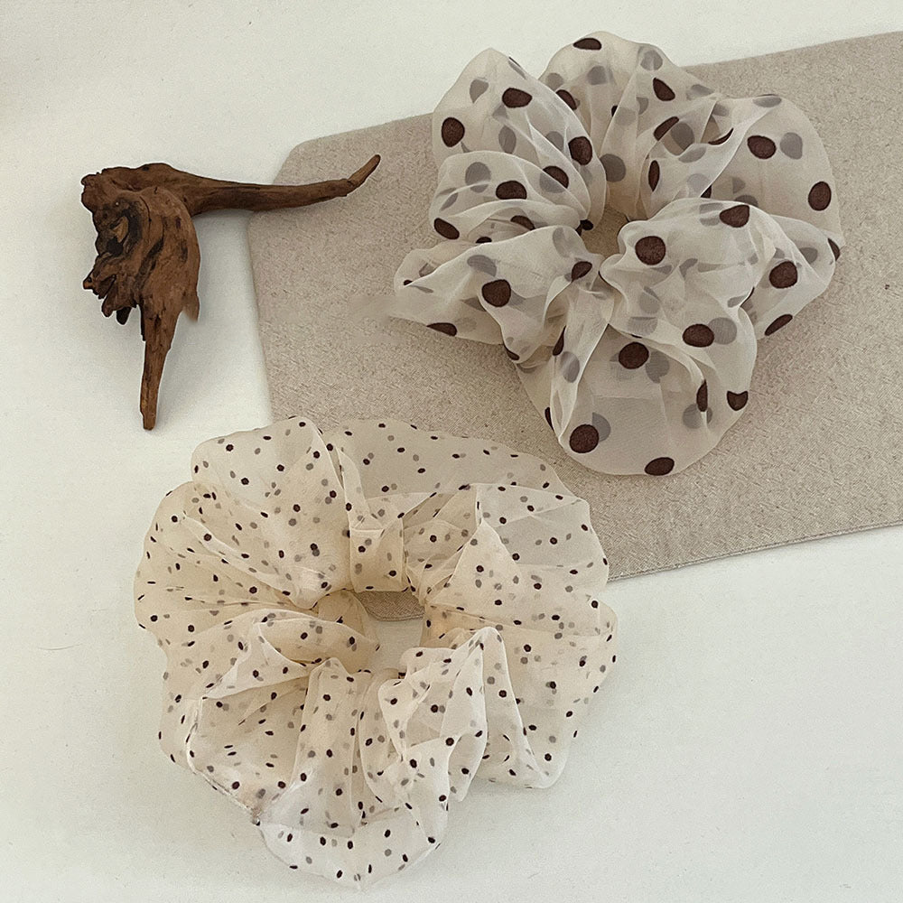 Polka Dot Mesh Organza Scrunchie 6W6HSR462