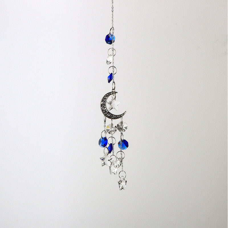 Metal Moon Star Crystal Tassel Suncatchers MK2CZAS6H7HLS63
