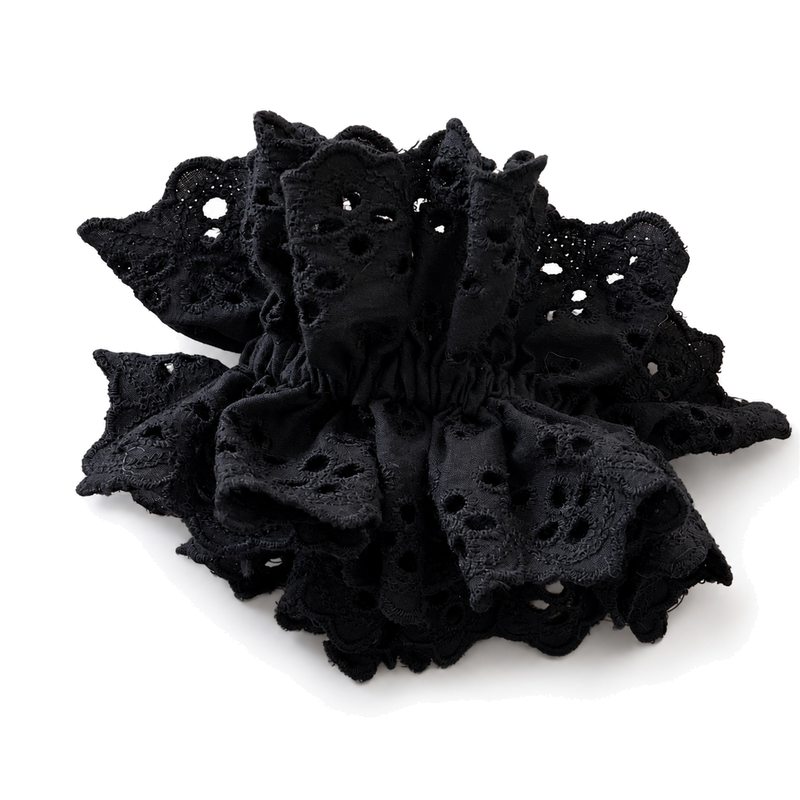Minimalist Solid Color hollow Out Scrunchies 6W6HSR343