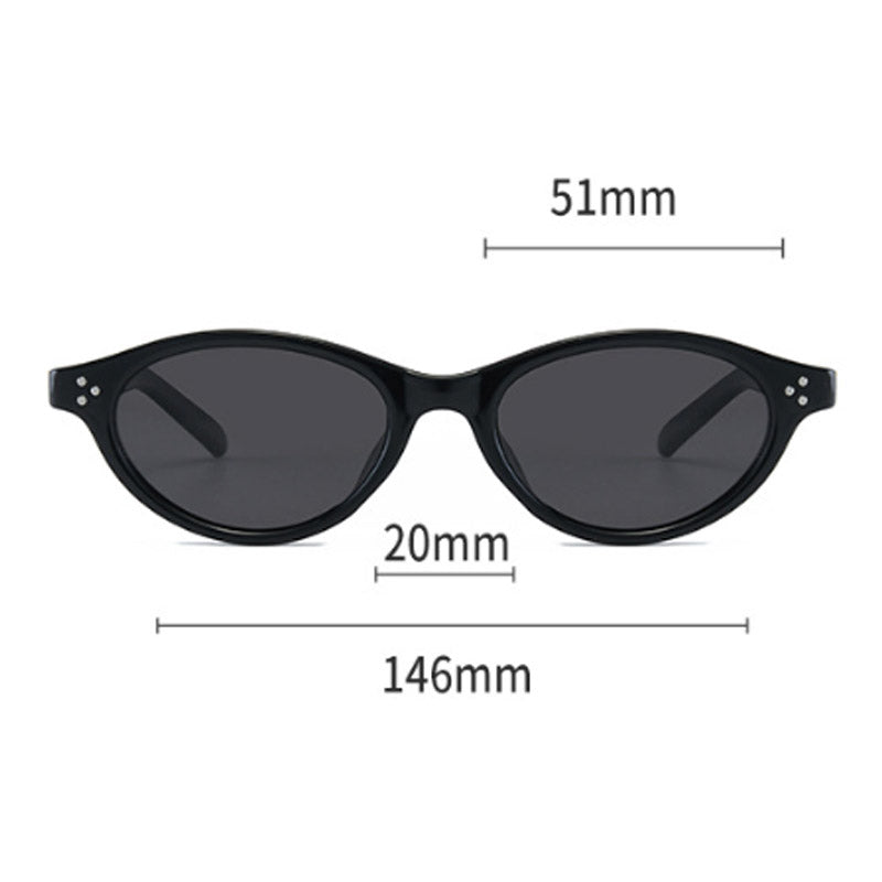 Oval Frame Acetate Cat-Eye Sunglasses MK2PPIM6W6GSG224