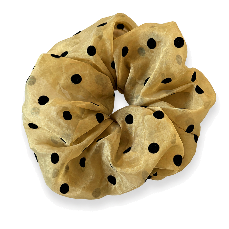 Trendy Polka Dots Print Organza Scrunchies 6W6HSR347