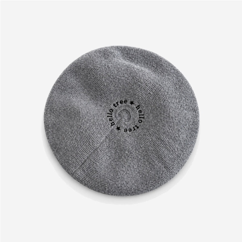Minimalist Letter Embroidery Breath Knit Beret Hat 6W6HAT637