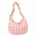 Minimalist Puffer Plaid Solid Color Crossbody Bag 6W10BBG1811