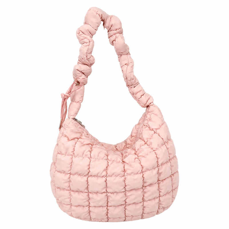 Minimalist Puffer Plaid Solid Color Crossbody Bag 6W10BBG1811