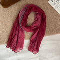 Simple Color Block Soft Versatile Long Scarf 6W6NSC227