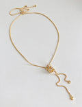 Chic Gold Plated Rhinestone Circle Pendant Y-necklaces 6W6JNC936