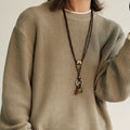 Layered Wooden Star Necklace - DippedShop Wholesale - #1875