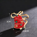 Cute Christmas Hat Bell Series Brooch Pins 6W6JPB60