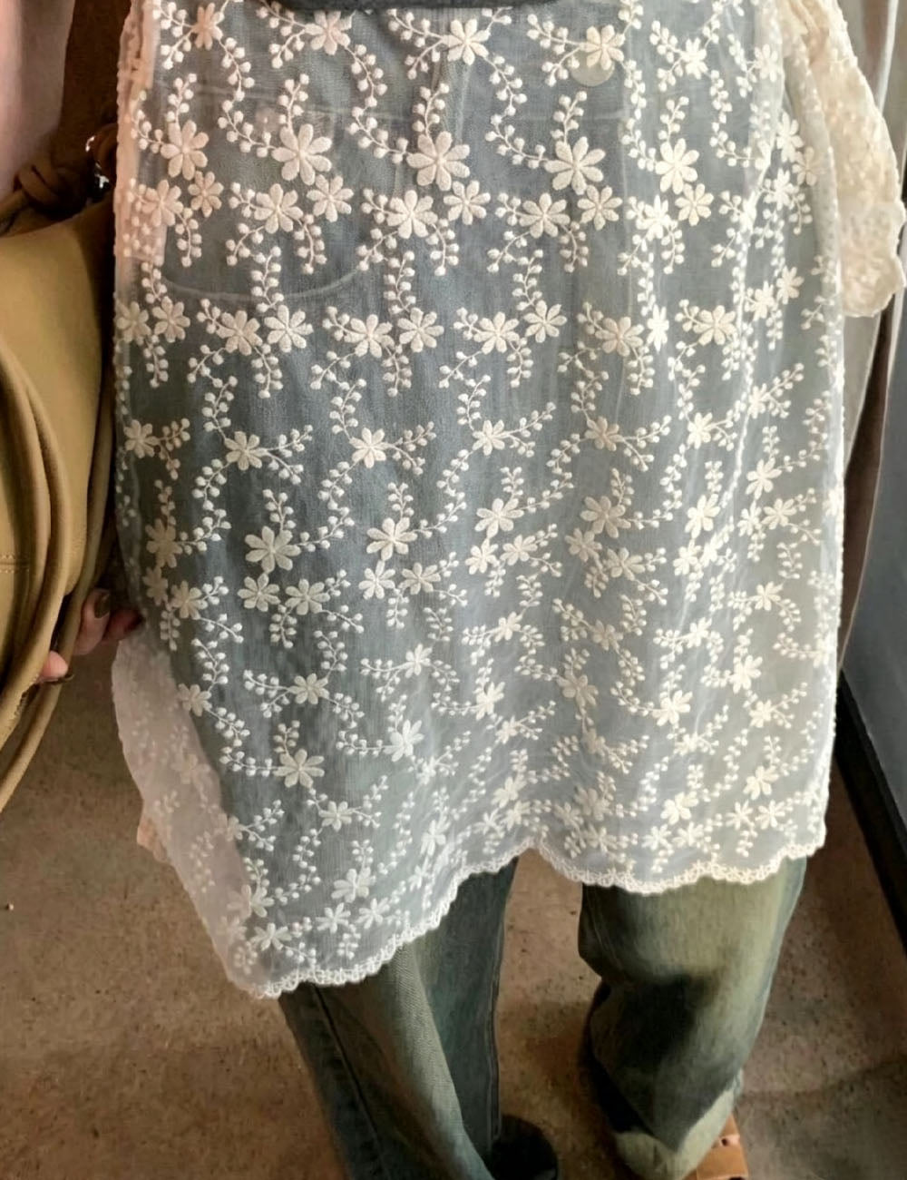 Floral Jacquard Wrap Skirt - DippedShop Wholesale - #5235