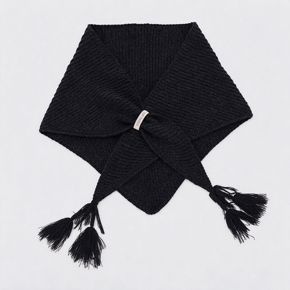 Thick Chunky Knitted Triangle Shawl - DippedShop Wholesale - #2611