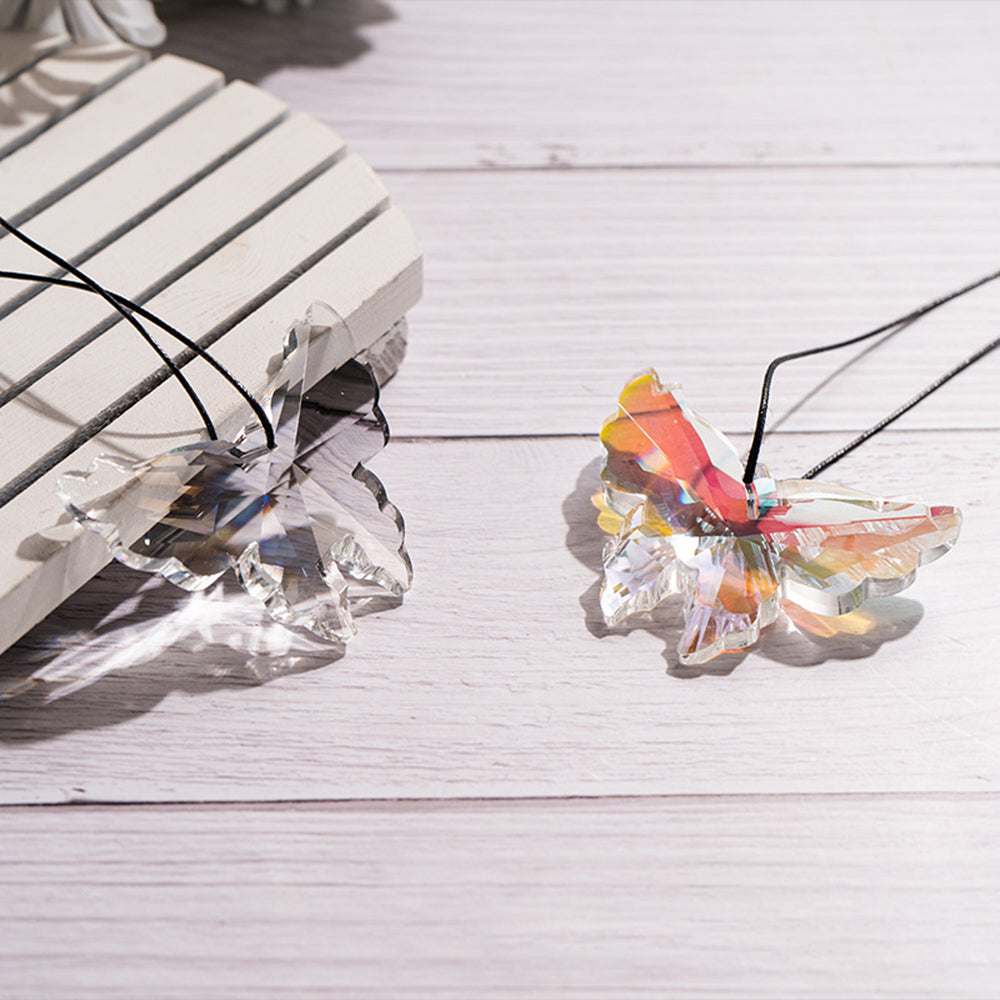Coloful Crystal Butterfly Window Hanging Suncatcher 6H7HLS171