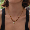 Gemstone Beaded Necklace - DippedShop Wholesale - #8819