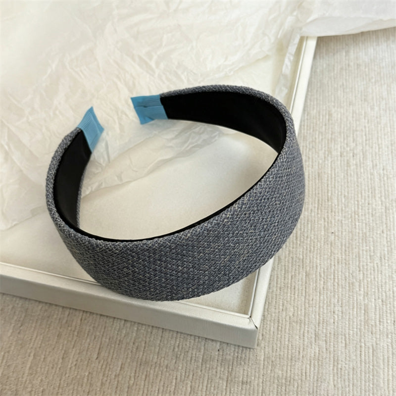 Retro Woven Tweed Textured Wide Headband 6W6HBD328