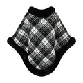 Plaid Faux Fur Knit Poncho - DippedShop Wholesale - #0547