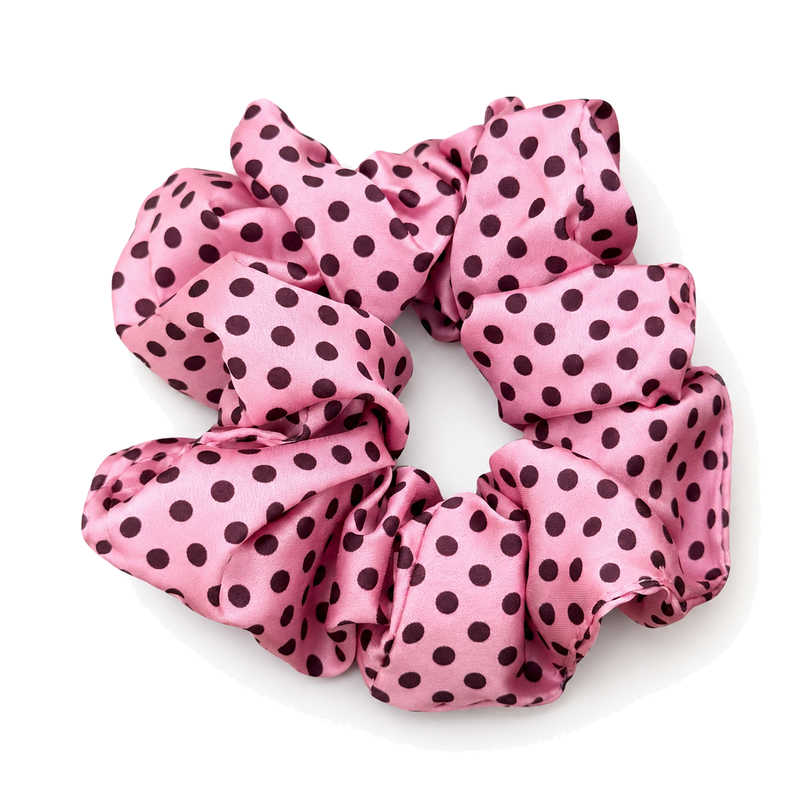 Vintage Polka Dots Print Elastic Scrunchies 6W6HSR335