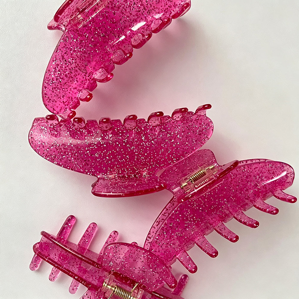 Sparkly Sequin Rose Large Hair Claw 6W6HCP1658