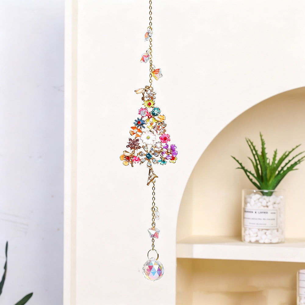Crystal Christmas Tree Snowflake Pendant Suncatcher 6H7HLS190