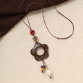 Coconut Shell Pendant Necklace - DippedShop Wholesale - #5347