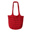 Cute Layered Ruffle Knitted Beach Tote Bag 6W10BBG1786