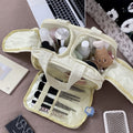 Solid Color Large Capacity Multi Layer Makeup Bag MK2BW6S10BOB91