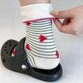 Striped Apple Print Socks - DippedShop Wholesale - #3587