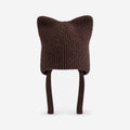 Simple Solid Color Cat Ears Earflap Knit Beanie 6W6HAT635