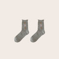 Plaid Bowknot Slouch Crew Socks - DippedShop Wholesale - #5779