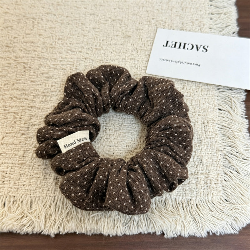 Ruffled Polka Dot Scrunchies - DippedShop Wholesale - #3251